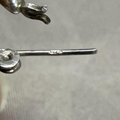 925 Sterling Puffed Earrings