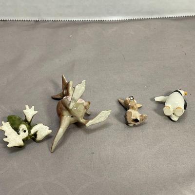 Hagen Renaker Kangaroo, Bunny, Frog, Penguin