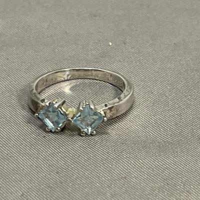 925 Sterling Ring with Blue Topaz