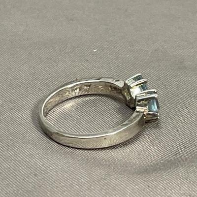 925 Sterling Ring with Blue Topaz