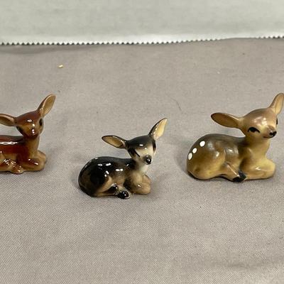 3 Miniature Fawns - One is Hagen Renaker