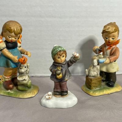 3 Figurines of Children - Goebel and Arnart