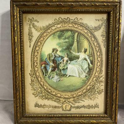 Vintage Small Framed Victorian Lithographs