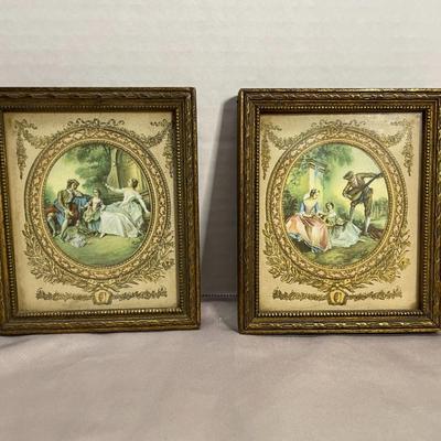 Vintage Small Framed Victorian Lithographs