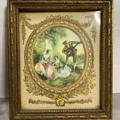 Vintage Small Framed Victorian Lithographs