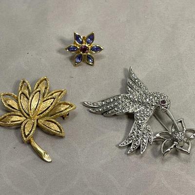 Swarovski and Avon Pins and Brooches