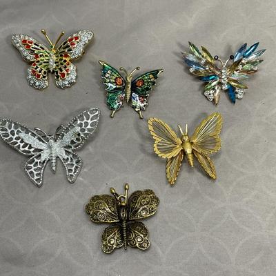 Collection of Butterfly Brooches - Monet and Sarah Cov