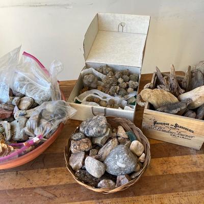 G43- Desert Rose crystals, rocks & driftwood