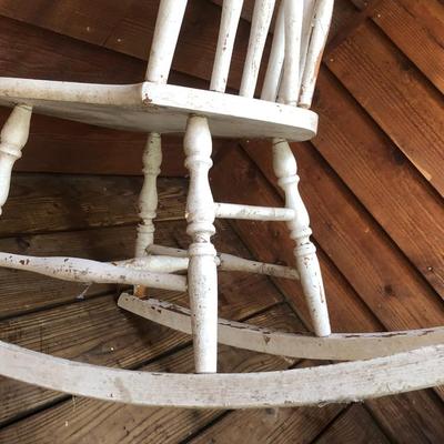 Vintage Small Painted Rocking Chair