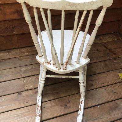 Vintage Small Painted Rocking Chair