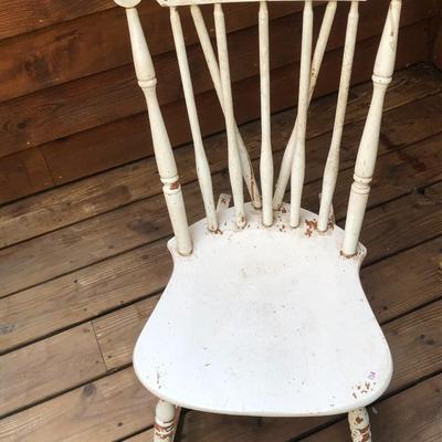 Vintage Small Painted Rocking Chair