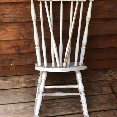 Vintage Small Painted Rocking Chair