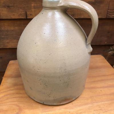 VIntage Light Brown Jug with Corncob Stopper