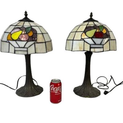 Pair of Tiffany Style Lamps