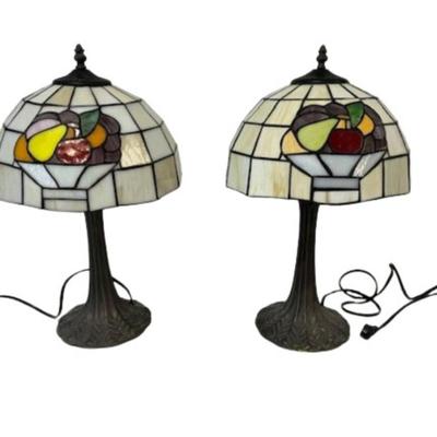 Pair of Tiffany Style Lamps