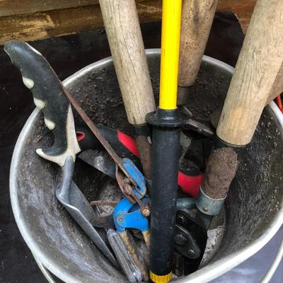 Bucket of Gardening Tools