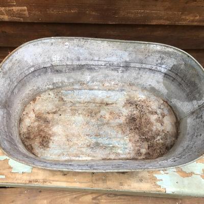 Galvinized TIn Wash Tub