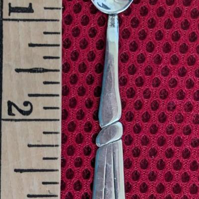 5 Vintage Karl Schibensky handmade handwrought 900 silver demitasse spoons