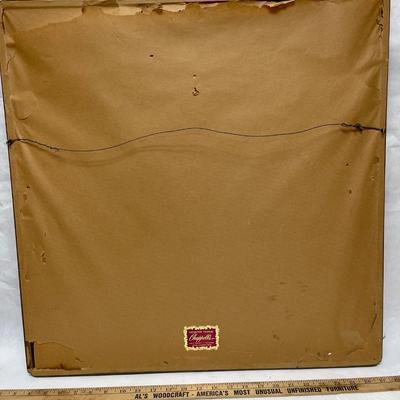 Vintage Thai Temple Religious Iconography square framed