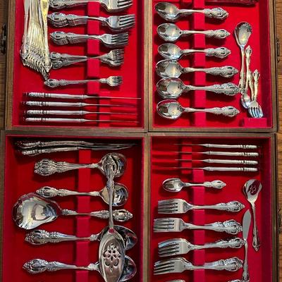 Buffet server & Oneida stainless + Art