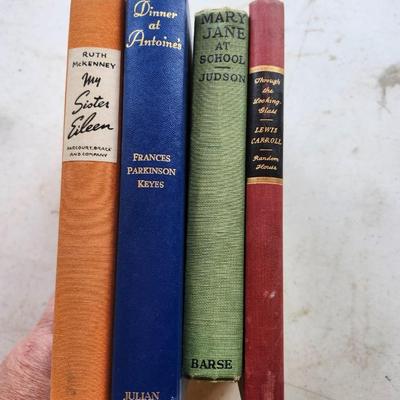 Vintage book Lot Through the looking Glass