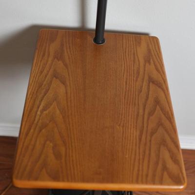 Floor Lamp Table with Magazie Rack