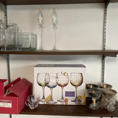 Allegro, Gorham & silver plate glasses