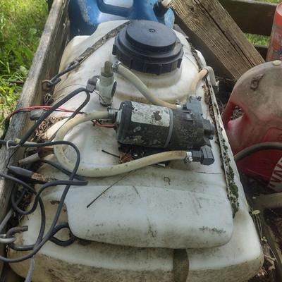 Sprayer System with Hose and Reel, Boom Extension, and Pull Wagon 24 Gallon