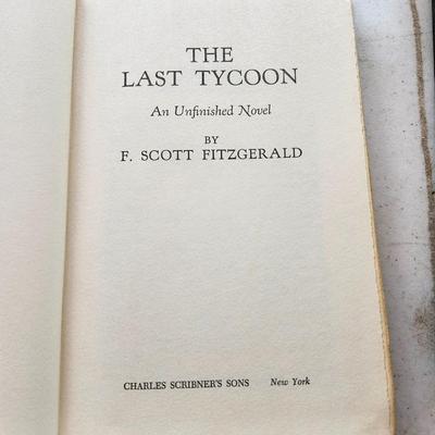 F. Scott Fitzgerald book lot The Great Gatsby, Tender is Night, Last Tycoon, Side of Paradise