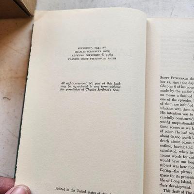 F. Scott Fitzgerald book lot The Great Gatsby, Tender is Night, Last Tycoon, Side of Paradise