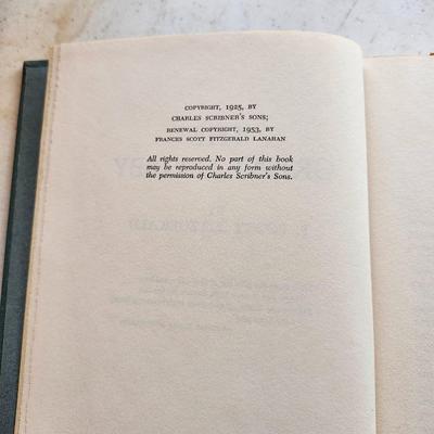 F. Scott Fitzgerald book lot The Great Gatsby, Tender is Night, Last Tycoon, Side of Paradise