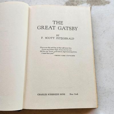 F. Scott Fitzgerald book lot The Great Gatsby, Tender is Night, Last Tycoon, Side of Paradise