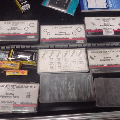 Assortment of New Grease Fitting, O-Rings and Other Small Engine Parts as Shown