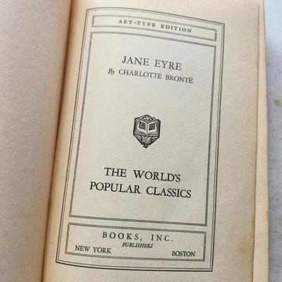 Vintage book Lot :"Jane Eyre" BY Charlotte Bronte Lassie