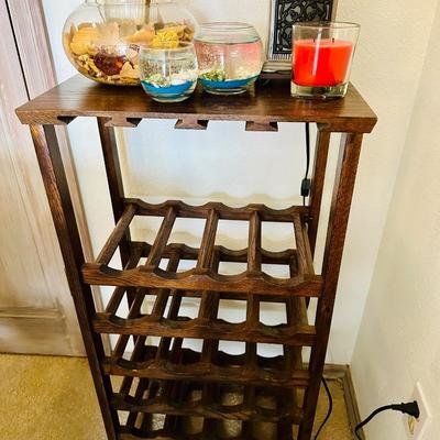 Wine Rack & Canfles