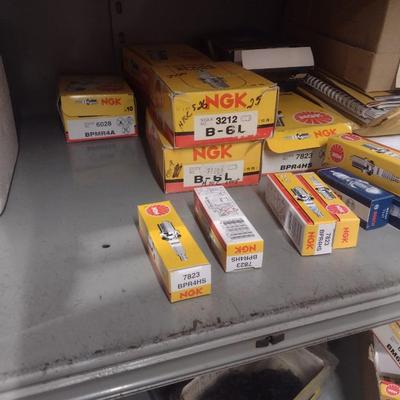 Collection of Spark Plugs and Various Small Engine Parts New in Box as Shown (See all Pictures)