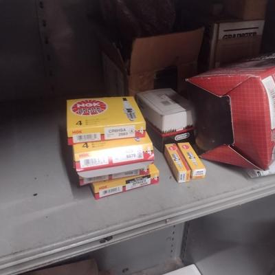 Collection of Spark Plugs and Various Small Engine Parts New in Box as Shown (See all Pictures)
