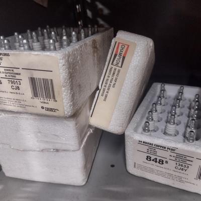 Collection of Spark Plugs and Various Small Engine Parts New in Box as Shown (See all Pictures)