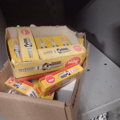 Collection of Spark Plugs and Various Small Engine Parts New in Box as Shown (See all Pictures)