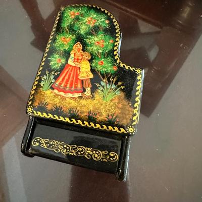 Russian lacquer piano box