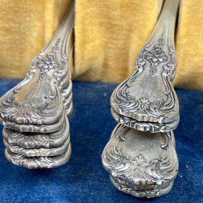 Towle Old Master Sterling USA flatware in chest 62 pieces over 7 lbs of sterling silver