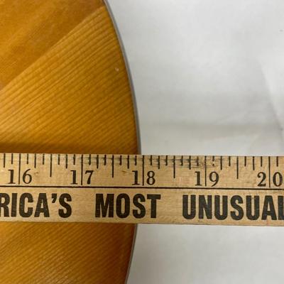 Vintage Aluminum 50’s Lazy Susan, Red & Black, Holiday Serving Tray with Pedestal