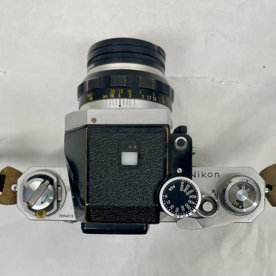 Vintage Nikon F 35mm SLR Film Camera W/ Photomic FTN Finder, Nikkor 50mm f/1.4 Lens, SN 7094019
