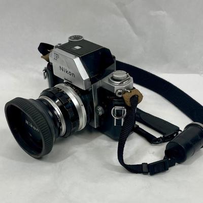 Vintage Nikon F 35mm SLR Film Camera W/ Photomic FTN Finder, Nikkor 50mm f/1.4 Lens, SN 7094019