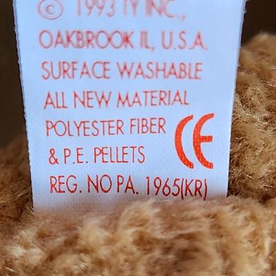 1993 Rare Curly Beanie Baby with errors!