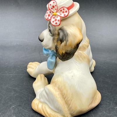 Big Top, The Circus Dog Cybis Saint Bernard w/hat Porcelain Figurine hand-painted