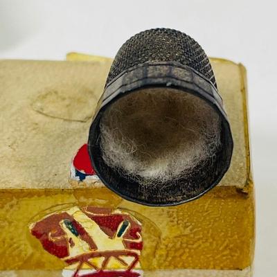 Very Old Thimble Lightweight Metal in tiny box