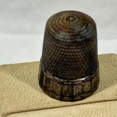 Very Old Thimble Lightweight Metal in tiny box