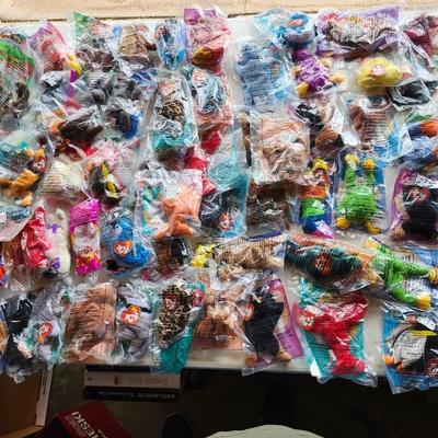 Lot of McDonald's Teenie beanie baby's in Original plastic, 1998-2001 Sealed