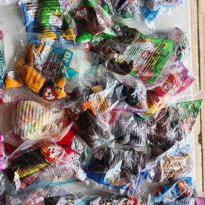 Lot of McDonald's Teenie beanie baby's in Original plastic, 1998-2001 Sealed